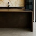 Aged Brass Bar Leaner